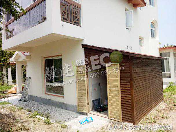 吳江太陽湖大花園別墅地源熱泵空調地暖生活熱水三合一施工實例